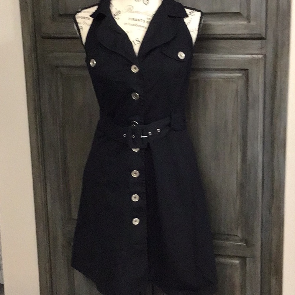 Guess racer back black dress.